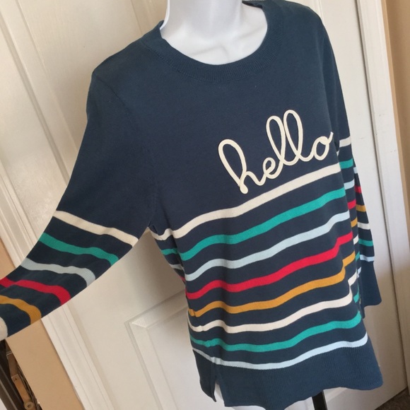 💫Super Cute Hello Sweater💫 - Picture 2 of 5